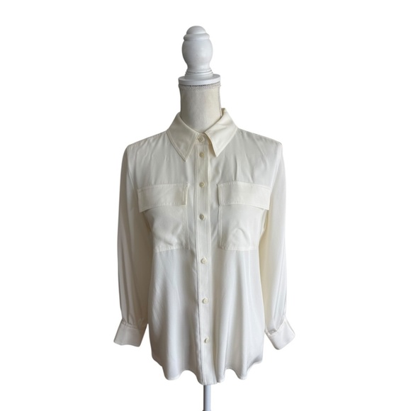 Diane Von Furstenberg Emanuelle Silk Top Blouse - Picture 1 of 11
